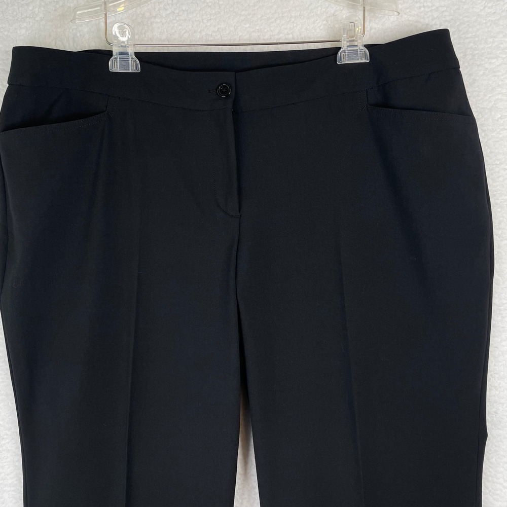 Lane Bryant Womens Black Straight Leg Dress Pants Plus Size 22 Average Stretch
